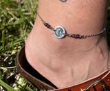 “Celestial” Amethyst Anklet