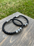 Custom Braided Leather Cord Bracelets