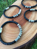 Custom Braided Leather Cord Bracelets