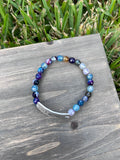 “I Belong” Agate Stretch Bracelet-6 1/2 Inch