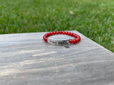 “Rise Above” Red Agate Stretch Bracelet-7 Inch