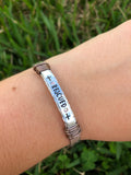 “Rescued” Wire-Wrapped Cuff Bracelet