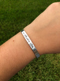“Actually, I CAN.” Thin Cuff Bracelet