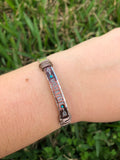 “Wild&Free” Wire-Wrapped Cuff Bracelet