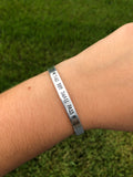 “This Too Shall Pass” Thin Cuff Bracelet