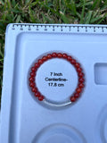 “Rise Above” Red Agate Stretch Bracelet-7 Inch