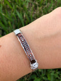 “Fearless” Wire-Wrapped Cuff Bracelet