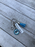 Blue “Trunk” Elephant Keychain