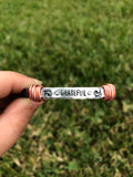 Rose Gold “Grateful” Wire-Wrapped Cuff