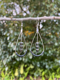 As Black As My Heart Wire-Wrapped Earrings