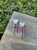 “Dripping with Love” Textured Heart Earrings