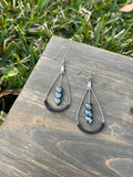 As Black As My Heart Wire-Wrapped Earrings