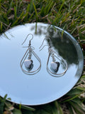 Heart in Chains Teardrop Earrings