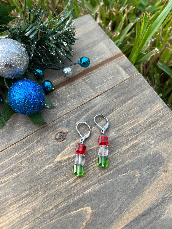 “Christmas Crystals” earrings