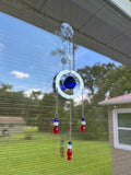 “Red, White, & Sparkles” Sun-Catcher