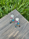 “Spring Blooms” Asymmetrical Earrings