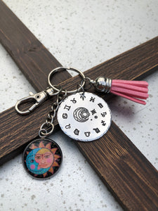 Zodiac Chart Keychain