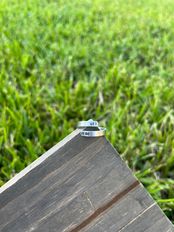 “Let It Be” Thin Wrap Ring