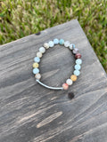 “I Am Able” Amazonite Stretch Bracelet-6 1/2 Inch