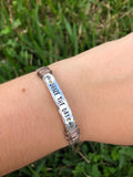 “Seize The Day” Wire-Wrapped Cuff Bracelet