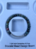 “I Am Enough” Indian Agate Stretch Bracelet-7 3/4 Inch