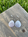 Textured Teardrop Earrings