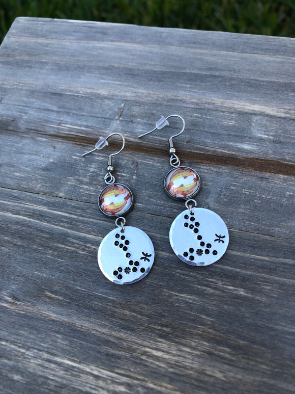 Pisces Zodiac Earrings