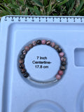 “Believe in Yourself” Rhodonite Stretch Bracelet-7 Inch