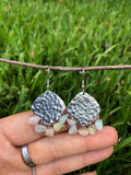 Textured Springtime Morganite Earrings