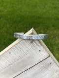 Silver Sprig Thin Cuff Bracelet