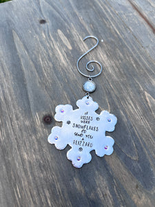 “Kisses are Snowflakes” Ornament