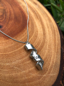 “To The Moon” Hidden Message Scroll Necklace