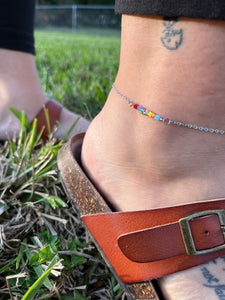 Colorful “Summer Daze” Anklet