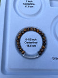 “Teach Peace” Tiger’s Eye Stretch Bracelet-6 1/2 Inch