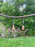 Sunstone Waite-Wrapped Earrings