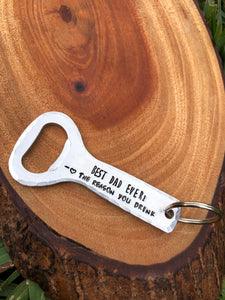 “Best Dad Ever” Bottle Opener