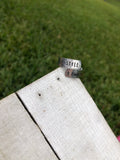 “Be Still and Know” Diamond Cut Texture Thick Wrap Ring