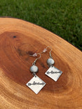 “Love” Arrow Stamped Earrings