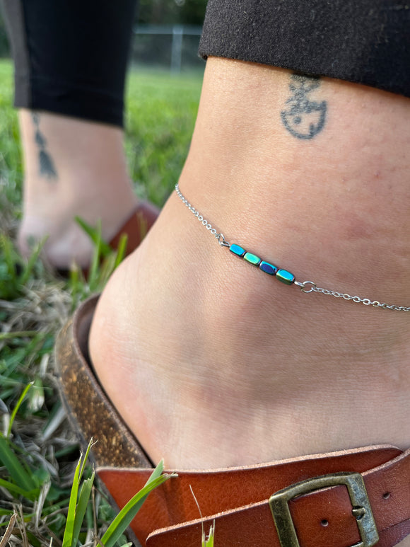 Hematite Anklet