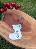 “Holly Jolly” Stocking Ornament