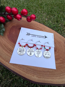 Holiday Themed Wine Charm Pack