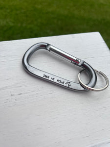 “Take Me Home” Carabiner