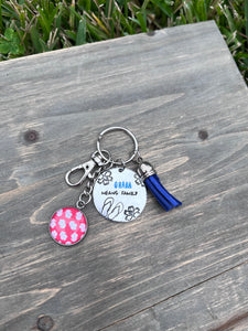 “Ohana” Hawaiian Inspired Keychain