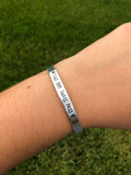 “This Too Shall Pass” Thin Cuff Bracelet