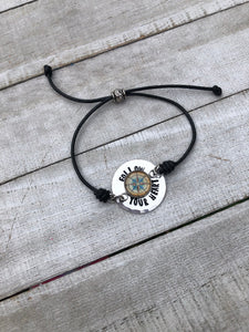 “Follow Your Heart” Disc Bracelet