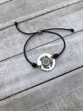 “Follow Your Heart” Disc Bracelet