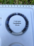 “I Can & I Will” Sodalite Stretch Bracelet-7 1/2 Inch