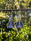 Textured Tribal Drop Earrings