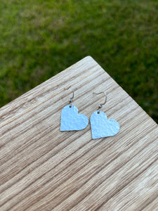 Textured Heart Earrings