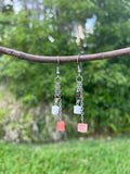 Turquoise Quartz Chained Earrings